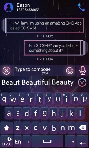 Stylish GO Keyboard Theme截图4