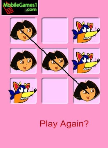 Dora Girl TicTacToe Game截图1