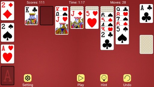 Solitaire Klondike Bbm Msn Qik截图4