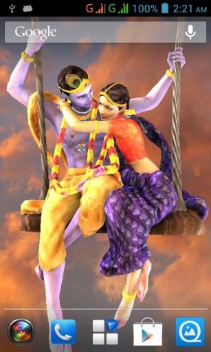 3D Radha Krishna Jhulan LWP截图4