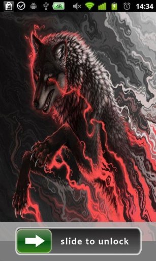 3D Wolves LockScreen Wallpaper截图6