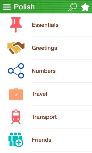 Learn Polish Phrasebook Free截图5