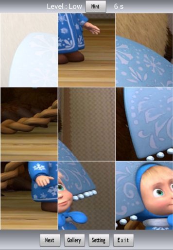 Masha and Bear Sliding Puzzle截图5