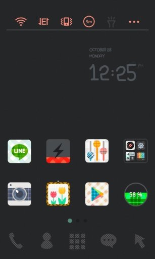 Check Check Black Dodol Theme截图3