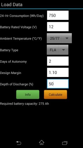 Battery Sizing Tool截图3