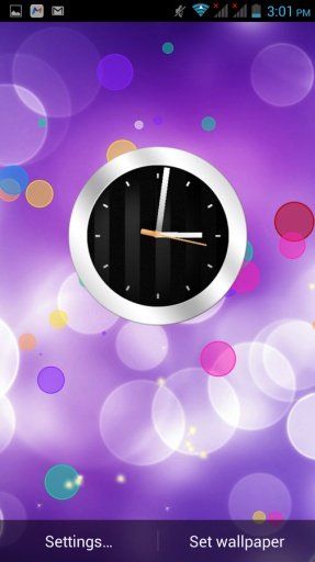 Bokeh Clock Live Wallpaper截图5