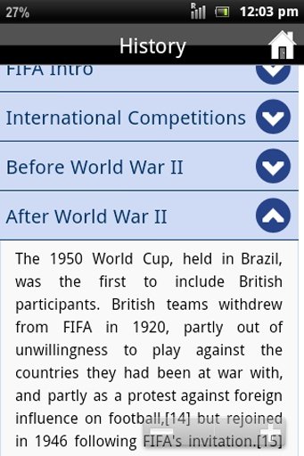 World Cup Football History截图3