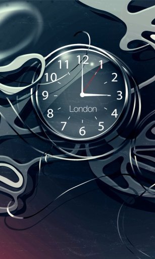 Black clock live wallpaper HD截图5