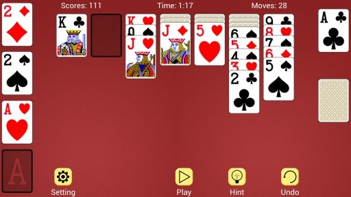 Solitaire Klondike Bbm Msn Qik截图2