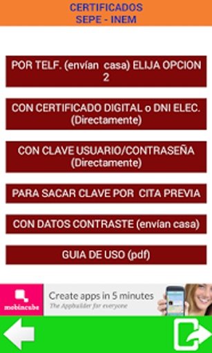 CERTIFICADOS del PARO截图7