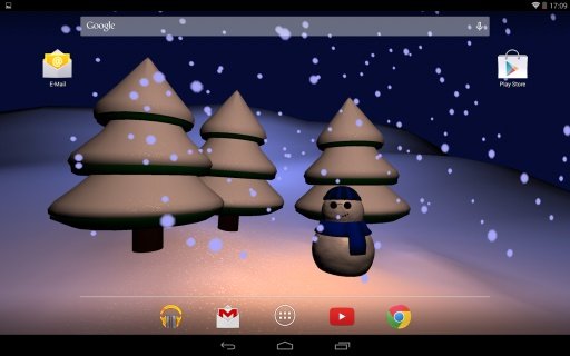 Snowman Gyro3D Live Wallpaper截图6