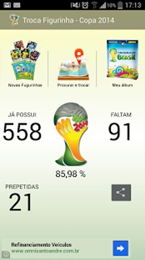 Troca Figurinha da Copa 2014截图8