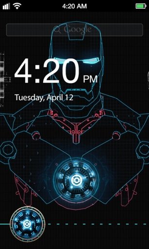 Iron Man Lock Screen截图3