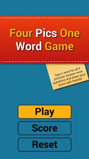 Four Pics One Word Game截图1