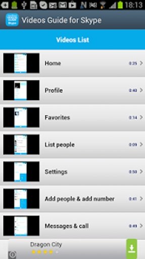 Videos Guide for Skype截图1