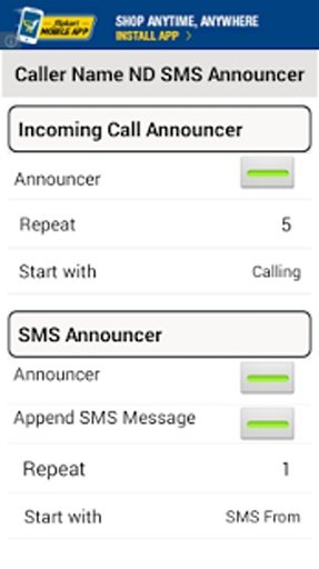 Caller Name ND SMS Announcer截图1