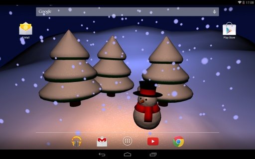 Snowman Gyro3D Live Wallpaper截图5