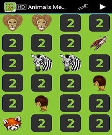 Animals Memory Games截图1