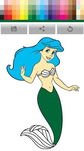 Coloring Princess Mermaid截图1