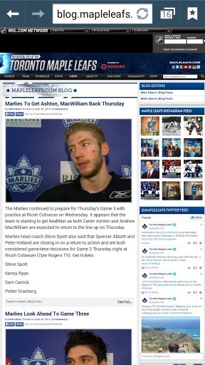 NHL TORONTO MAPLE LEAFS Web截图3