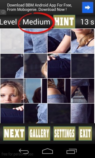 Jennifer Lawrence Puzzle Games截图4