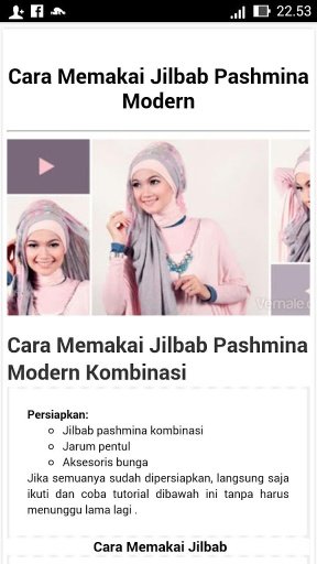 Cara Memakai Jilbab Pashmina截图3