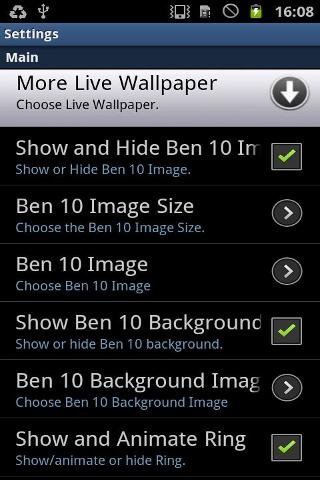 Ben 10 Free Live Wallpaper截图4