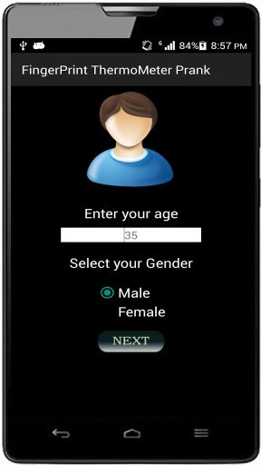 FingerPrint Thermometer Prank截图1
