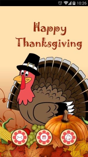 Happy Thanksgiving Day Theme截图2