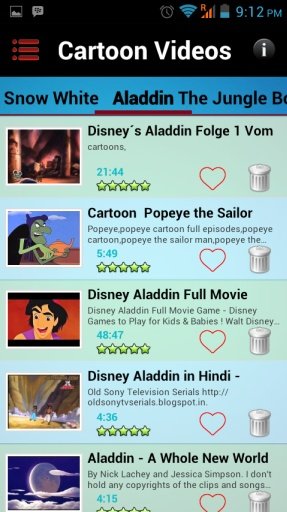 Disney Cartoon Videos 1截图1