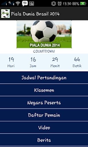 Piala Dunia Brasil 2014 App截图2