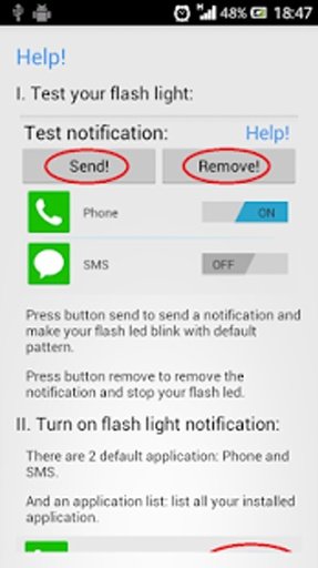 Flash Light Notification截图3