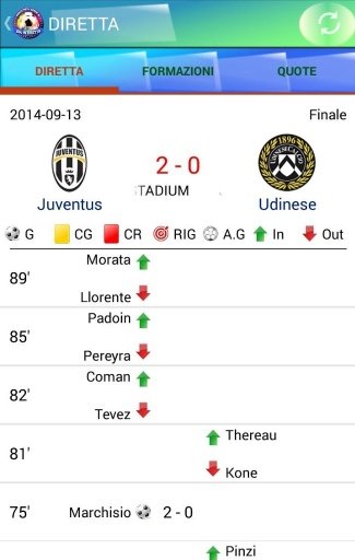 Risultati Serie A in Diretta截图5