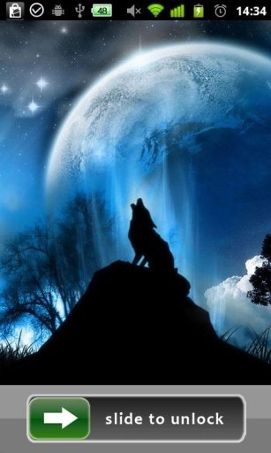 3D Wolves LockScreen Wallpaper截图8