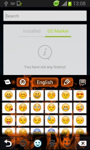 橙色火焰键盘截图7