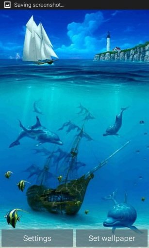 Ocean Dolphins Live Wallpaper截图1