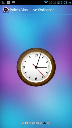 Bokeh Clock Live Wallpaper截图6