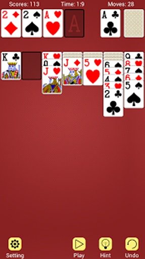 Solitaire Klondike Bbm Msn Qik截图1