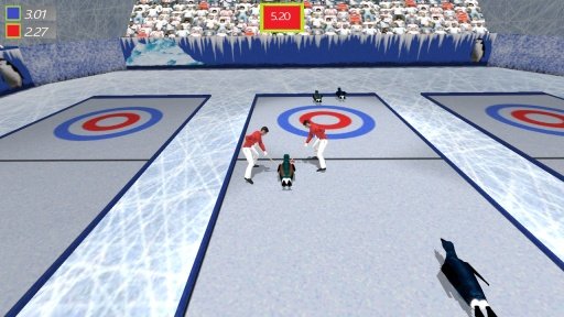 Crazy Penguin Curling 3D截图4