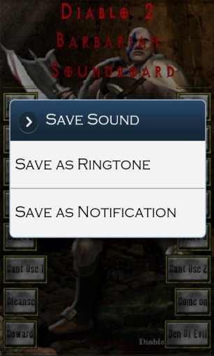 Diablo 2 Barbarian Sound Board截图2