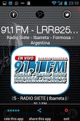 91.1 FM - LRR825 - Radio Siete截图7