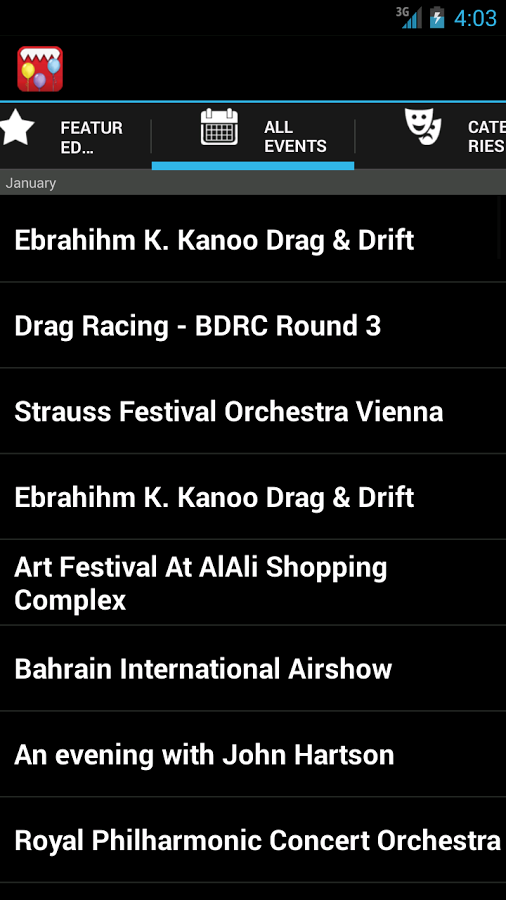 Bahrain Event Finder截图4