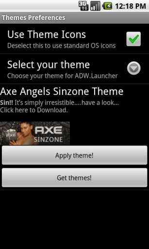 Axe Angel Sinzone Theme截图2