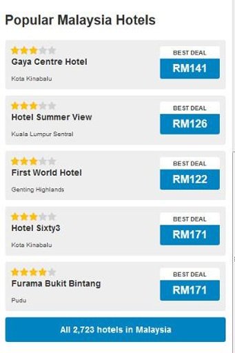 Malaysia Hotel Deals截图1