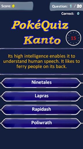 Pokemon Quiz - Kanto截图2