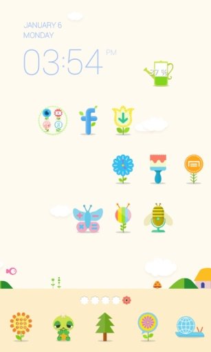 Dooby's Garden dodol theme截图8