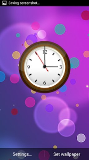 Bokeh Clock Live Wallpaper截图2