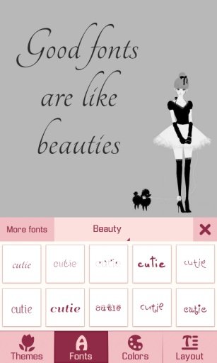 Beauty Font TextCutie截图2