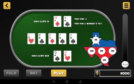 Texas Holdem Bonus Poker截图3