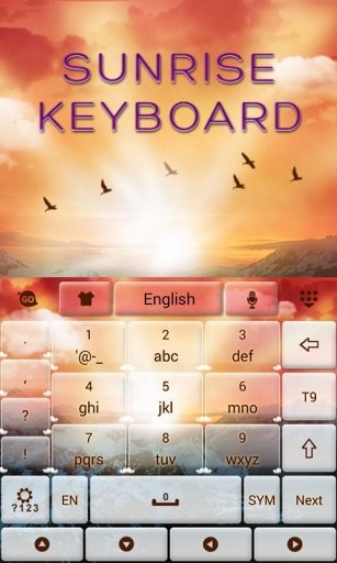 Sunrise GO Keyboard Theme截图3